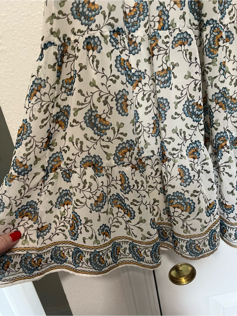 Max Studio floral print smocked-waist dress - Picture 7 of 7